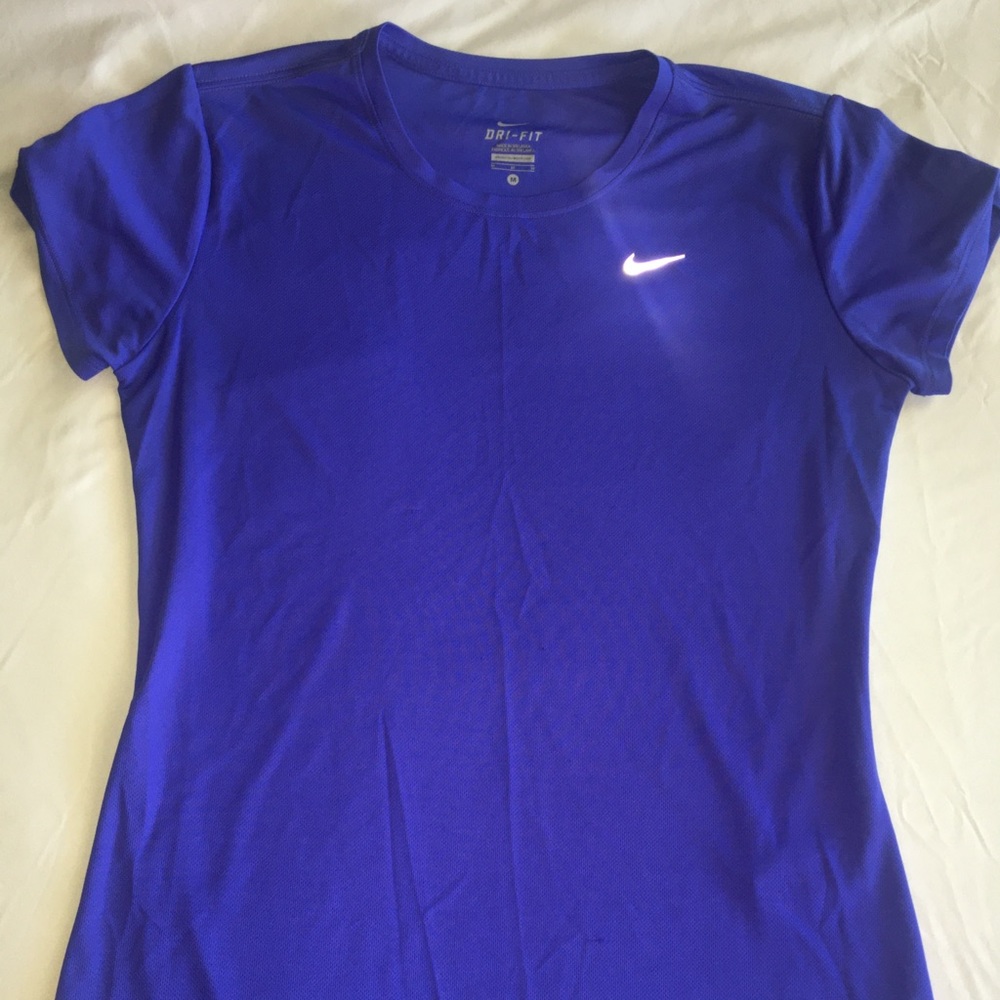 Purple Nike Miler shirt